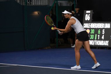 Sao Paulo (SP), 09 / 09 / 2025 - Sao Paulo 'daki SP Açık' ta Yvonne Cavalle Reimers (ESP) ve Alicia Herrero Linana (ESP) ile Arianne Hartono (Ned) ve Prarthana Thombare (IND) arasındaki ikili maç. (leco viana\ yeni2))  
