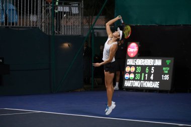 Sao Paulo (SP), 09 / 09 / 2025 - Sao Paulo 'daki SP Açık' ta Yvonne Cavalle Reimers (ESP) ve Alicia Herrero Linana (ESP) ile Arianne Hartono (Ned) ve Prarthana Thombare (IND) arasındaki ikili maç. (leco viana\ yeni2))  