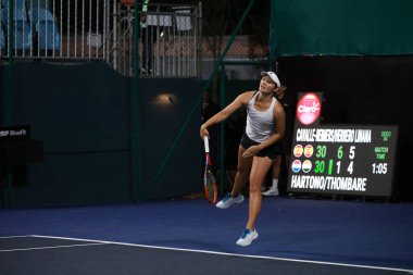 Sao Paulo (SP), 09 / 09 / 2025 - Sao Paulo 'daki SP Açık' ta Yvonne Cavalle Reimers (ESP) ve Alicia Herrero Linana (ESP) ile Arianne Hartono (Ned) ve Prarthana Thombare (IND) arasındaki ikili maç. (leco viana\ yeni2))  