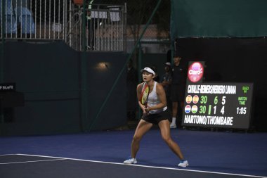 Sao Paulo (SP), 09 / 09 / 2025 - Sao Paulo 'daki SP Açık' ta Yvonne Cavalle Reimers (ESP) ve Alicia Herrero Linana (ESP) ile Arianne Hartono (Ned) ve Prarthana Thombare (IND) arasındaki ikili maç. (leco viana\ yeni2))  