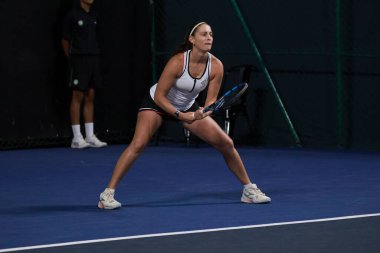 Sao Paulo (SP), 09 / 09 / 2025 - Sao Paulo 'daki SP Açık' ta Yvonne Cavalle Reimers (ESP) ve Alicia Herrero Linana (ESP) ile Arianne Hartono (Ned) ve Prarthana Thombare (IND) arasındaki ikili maç. (leco viana\ yeni2))  