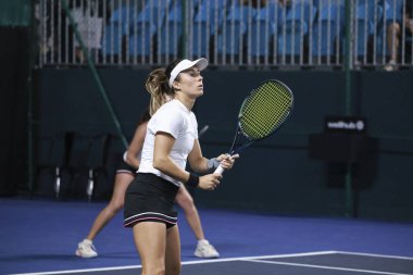 Sao Paulo (SP), 09 / 09 / 2025 - Sao Paulo 'daki SP Açık' ta Yvonne Cavalle Reimers (ESP) ve Alicia Herrero Linana (ESP) ile Arianne Hartono (Ned) ve Prarthana Thombare (IND) arasındaki ikili maç. (leco viana\ yeni2))  