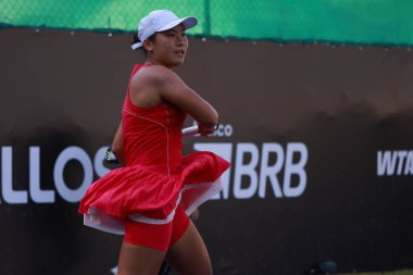 Sao Paulo (SP), 10 Eylül 2025 - Sao Paulo 'daki SP Open' da Janice Tjen ve Martina Okalova (SVK) arasında oynanan karşılaşma, Villa-Lobos Park 'ta gerçekleştirilecek. (leco viana\ yeni2))