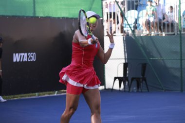 Sao Paulo (SP), 10 Eylül 2025 - Sao Paulo 'daki SP Open' da Janice Tjen ve Martina Okalova (SVK) arasında oynanan karşılaşma, Villa-Lobos Park 'ta gerçekleştirilecek. (leco viana\ yeni2))