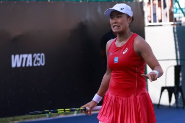 Sao Paulo (SP), 10 Eylül 2025 - Sao Paulo 'daki SP Open' da Janice Tjen ve Martina Okalova (SVK) arasında oynanan karşılaşma, Villa-Lobos Park 'ta gerçekleştirilecek. (leco viana\ yeni2))