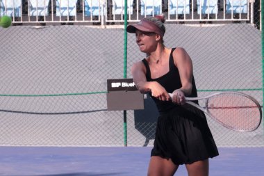 Sao Paulo (SP), 10 Eylül 2025 - Sao Paulo 'daki SP Open' da Janice Tjen ve Martina Okalova (SVK) arasında oynanan karşılaşma, Villa-Lobos Park 'ta gerçekleştirilecek. (leco viana\ yeni2))