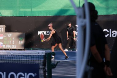 Sao Paulo (SP), 10 Eylül 2025 - Sao Paulo 'daki SP Open' da Janice Tjen ve Martina Okalova (SVK) arasında oynanan karşılaşma, Villa-Lobos Park 'ta gerçekleştirilecek. (leco viana\ yeni2))