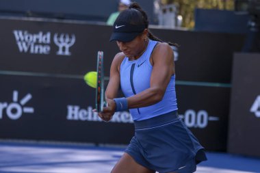 Sao Paulo (SP), 9 / 10 / 2025 - Sao Paulo 'daki SP Open' da Francesca Jones (GBR) ile Whitney Osuigwe (USA) arasındaki maç, Sao Paulo 'da Villa-Lobos Park' ta yapılacak. (leco viana\ yeni2))    