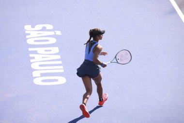 Sao Paulo (SP), 9 / 10 / 2025 - Sao Paulo 'daki SP Open' da Francesca Jones (GBR) ile Whitney Osuigwe (USA) arasındaki maç, Sao Paulo 'da Villa-Lobos Park' ta yapılacak. (leco viana\ yeni2))    