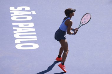 Sao Paulo (SP), 9 / 10 / 2025 - Sao Paulo 'daki SP Open' da Francesca Jones (GBR) ile Whitney Osuigwe (USA) arasındaki maç, Sao Paulo 'da Villa-Lobos Park' ta yapılacak. (leco viana\ yeni2))    