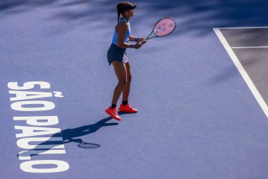 Sao Paulo (SP), 9 / 10 / 2025 - Sao Paulo 'daki SP Open' da Francesca Jones (GBR) ile Whitney Osuigwe (USA) arasındaki maç, Sao Paulo 'da Villa-Lobos Park' ta yapılacak. (leco viana\ yeni2))    
