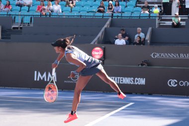 Sao Paulo (SP), 9 / 10 / 2025 - Sao Paulo 'daki SP Open' da Francesca Jones (GBR) ile Whitney Osuigwe (USA) arasındaki maç, Sao Paulo 'da Villa-Lobos Park' ta yapılacak. (leco viana\ yeni2))    