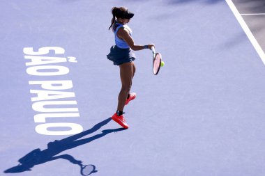 Sao Paulo (SP), 9 / 10 / 2025 - Sao Paulo 'daki SP Open' da Francesca Jones (GBR) ile Whitney Osuigwe (USA) arasındaki maç, Sao Paulo 'da Villa-Lobos Park' ta yapılacak. (leco viana\ yeni2))    