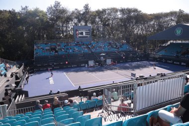 Sao Paulo (SP), 9 / 10 / 2025 - Sao Paulo 'daki SP Open' da Francesca Jones (GBR) ile Whitney Osuigwe (USA) arasındaki maç, Sao Paulo 'da Villa-Lobos Park' ta yapılacak. (leco viana\ yeni2))    