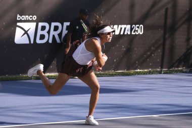Sao Paulo (SP), 9 / 10 / 2025 - Match Victoria Rodriguez (MEX) vs. Tiantsoa Rakotomanga Rajaonah (FRA), Sao Paulo 'da düzenlenen SP Açık' ta, 10 Eylül 2025. (leco viana\ yeni2))   