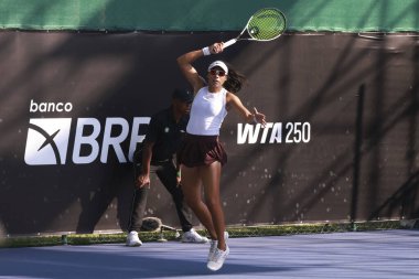 Sao Paulo (SP), 9 / 10 / 2025 - Match Victoria Rodriguez (MEX) vs. Tiantsoa Rakotomanga Rajaonah (FRA), Sao Paulo 'da düzenlenen SP Açık' ta, 10 Eylül 2025. (leco viana\ yeni2))   