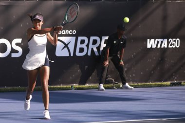 Sao Paulo (SP), 9 / 10 / 2025 - Match Victoria Rodriguez (MEX) vs. Tiantsoa Rakotomanga Rajaonah (FRA), Sao Paulo 'da düzenlenen SP Açık' ta, 10 Eylül 2025. (leco viana\ yeni2))   