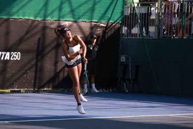 Sao Paulo (SP), 9 / 10 / 2025 - Match Victoria Rodriguez (MEX) vs. Tiantsoa Rakotomanga Rajaonah (FRA), Sao Paulo 'da düzenlenen SP Açık' ta, 10 Eylül 2025. (leco viana\ yeni2))   