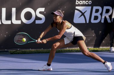 Sao Paulo (SP), 9 / 10 / 2025 - Match Victoria Rodriguez (MEX) vs. Tiantsoa Rakotomanga Rajaonah (FRA), Sao Paulo 'da düzenlenen SP Açık' ta, 10 Eylül 2025. (leco viana\ yeni2))   
