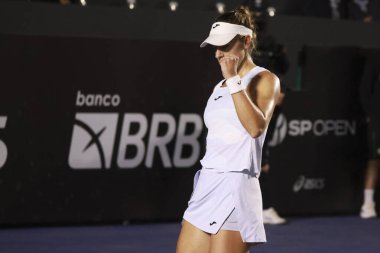 Sao Paulo (SP), 9 / 10 / 2025 - Nauhany Vitoria Leme da Silva (BRA) ile Solana Sierra (ARG) arasındaki maç, Sao Paulo 'da düzenlenen SP Açık' ta, 10 Eylül 2025. (leco viana\ yeni2))  