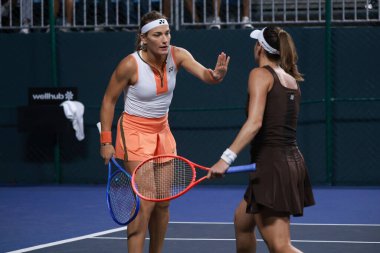 Sao paulo (sp), 10 / 09 / 2025 - Sao Paulo 'daki açık sp sp' de çiftler timea babos (hun) ve luisa stefani (bra) vs alicia barnett (gbr) ve elixane lechemia (fra) arasındaki maç. (leco viana\ yeni2))    