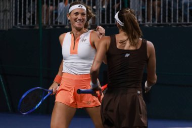 Sao paulo (sp), 10 / 09 / 2025 - Sao Paulo 'daki açık sp sp' de çiftler timea babos (hun) ve luisa stefani (bra) vs alicia barnett (gbr) ve elixane lechemia (fra) arasındaki maç. (leco viana\ yeni2))    