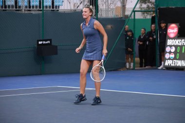 Sao Paulo (SP), 9 / 10 / 2025 - Villa-Lobos Park 'ta düzenlenen SP Açık' ta Madeleine Brooks (GBR) ve Jessica Failla (USA) ile Emily Appleton (GBR) ve Isabelle Haverlag (Ned) arasındaki maç. (leco viana\ yeni2))     