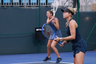Sao Paulo (SP), 9 / 10 / 2025 - Villa-Lobos Park 'ta düzenlenen SP Açık' ta Madeleine Brooks (GBR) ve Jessica Failla (USA) ile Emily Appleton (GBR) ve Isabelle Haverlag (Ned) arasındaki maç. (leco viana\ yeni2))     