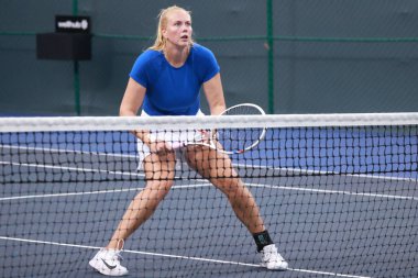 Sao Paulo (SP), 9 / 10 / 2025 - Villa-Lobos Park 'ta düzenlenen SP Açık' ta Madeleine Brooks (GBR) ve Jessica Failla (USA) ile Emily Appleton (GBR) ve Isabelle Haverlag (Ned) arasındaki maç. (leco viana\ yeni2))     