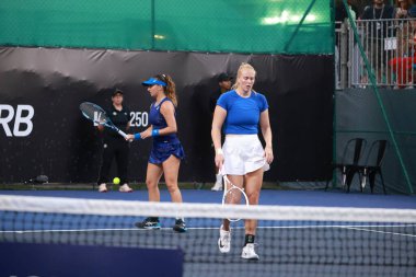 Sao Paulo (SP), 9 / 10 / 2025 - Villa-Lobos Park 'ta düzenlenen SP Açık' ta Madeleine Brooks (GBR) ve Jessica Failla (USA) ile Emily Appleton (GBR) ve Isabelle Haverlag (Ned) arasındaki maç. (leco viana\ yeni2))     