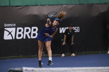 Sao Paulo (SP), 9 / 10 / 2025 - Villa-Lobos Park 'ta düzenlenen SP Açık' ta Madeleine Brooks (GBR) ve Jessica Failla (USA) ile Emily Appleton (GBR) ve Isabelle Haverlag (Ned) arasındaki maç. (leco viana\ yeni2))     