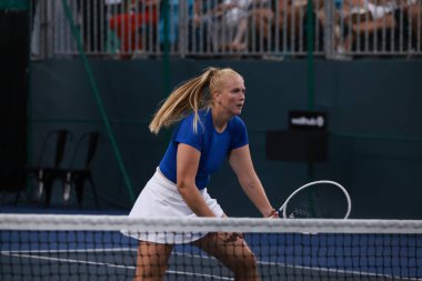 Sao Paulo (SP), 9 / 10 / 2025 - Villa-Lobos Park 'ta düzenlenen SP Açık' ta Madeleine Brooks (GBR) ve Jessica Failla (USA) ile Emily Appleton (GBR) ve Isabelle Haverlag (Ned) arasındaki maç. (leco viana\ yeni2))     