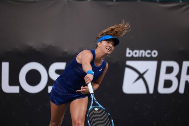 Sao Paulo (SP), 9 / 10 / 2025 - Villa-Lobos Park 'ta düzenlenen SP Açık' ta Madeleine Brooks (GBR) ve Jessica Failla (USA) ile Emily Appleton (GBR) ve Isabelle Haverlag (Ned) arasındaki maç. (leco viana\ yeni2))     