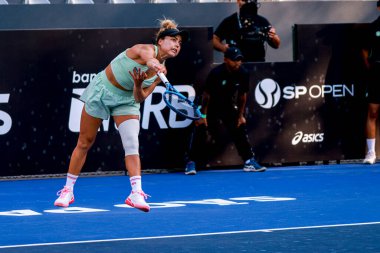 Sao Paulo (SP), 09 / 11 / 2025 - Berfu Cengiz (TUR) ile Renata Zarazua (MEX) arasındaki maç, Sao Paulo 'daki SP Açık' ta, 2025 yılında Villa-Lobos Park 'ta gerçekleşti. (leco viana\ yeni2))    