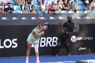 Sao Paulo (SP), 09 / 11 / 2025 - Berfu Cengiz (TUR) ile Renata Zarazua (MEX) arasındaki maç, Sao Paulo 'daki SP Açık' ta, 2025 yılında Villa-Lobos Park 'ta gerçekleşti. (leco viana\ yeni2))    