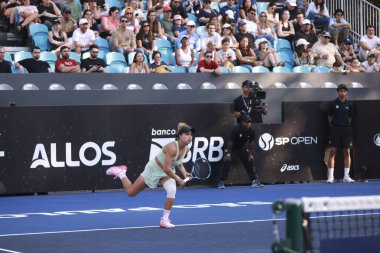 Sao Paulo (SP), 09 / 11 / 2025 - Berfu Cengiz (TUR) ile Renata Zarazua (MEX) arasındaki maç, Sao Paulo 'daki SP Açık' ta, 2025 yılında Villa-Lobos Park 'ta gerçekleşti. (leco viana\ yeni2))    
