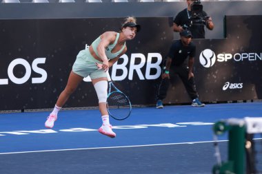Sao Paulo (SP), 09 / 11 / 2025 - Berfu Cengiz (TUR) ile Renata Zarazua (MEX) arasındaki maç, Sao Paulo 'daki SP Açık' ta, 2025 yılında Villa-Lobos Park 'ta gerçekleşti. (leco viana\ yeni2))    