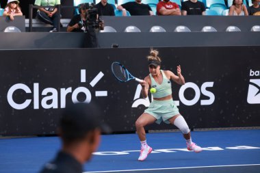 Sao Paulo (SP), 09 / 11 / 2025 - Berfu Cengiz (TUR) ile Renata Zarazua (MEX) arasındaki maç, Sao Paulo 'daki SP Açık' ta, 2025 yılında Villa-Lobos Park 'ta gerçekleşti. (leco viana\ yeni2))    