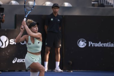 Sao Paulo (SP), 09 / 11 / 2025 - Berfu Cengiz (TUR) ile Renata Zarazua (MEX) arasındaki maç, Sao Paulo 'daki SP Açık' ta, 2025 yılında Villa-Lobos Park 'ta gerçekleşti. (leco viana\ yeni2))    