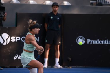 Sao Paulo (SP), 09 / 11 / 2025 - Berfu Cengiz (TUR) ile Renata Zarazua (MEX) arasındaki maç, Sao Paulo 'daki SP Açık' ta, 2025 yılında Villa-Lobos Park 'ta gerçekleşti. (leco viana\ yeni2))    