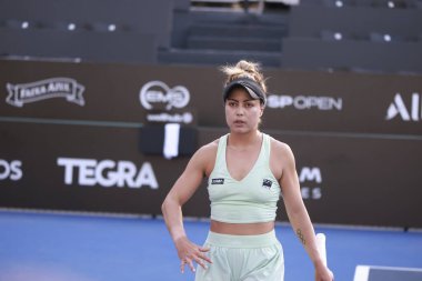 Sao Paulo (SP), 09 / 11 / 2025 - Berfu Cengiz (TUR) ile Renata Zarazua (MEX) arasındaki maç, Sao Paulo 'daki SP Açık' ta, 2025 yılında Villa-Lobos Park 'ta gerçekleşti. (leco viana\ yeni2))    