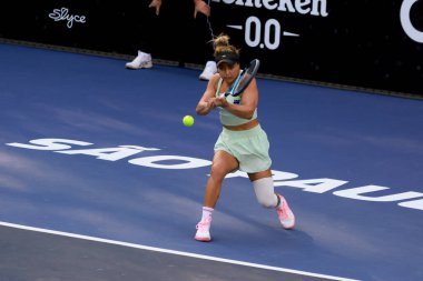 Sao Paulo (SP), 09 / 11 / 2025 - Berfu Cengiz (TUR) ile Renata Zarazua (MEX) arasındaki maç, Sao Paulo 'daki SP Açık' ta, 2025 yılında Villa-Lobos Park 'ta gerçekleşti. (leco viana\ yeni2))    