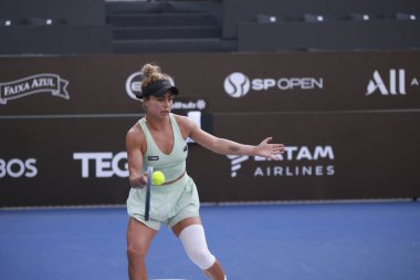 Sao Paulo (SP), 09 / 11 / 2025 - Berfu Cengiz (TUR) ile Renata Zarazua (MEX) arasındaki maç, Sao Paulo 'daki SP Açık' ta, 2025 yılında Villa-Lobos Park 'ta gerçekleşti. (leco viana\ yeni2))    