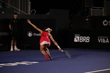 Sao Paulo (SP), 09 / 11 / 2025 - Match Ana Candiotto (BRA) vs. Panna Udvary (HUN), Sao Paulo 'daki SP Open' da, 11 Eylül 2025 tarihinde, Sao Paulo 'nun batı bölgesinde gerçekleşti. (leco viana\ yeni2))      