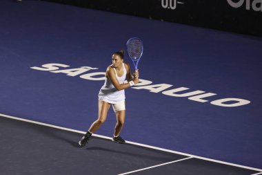 Sao Paulo (SP), 09 / 11 / 2025 - Match Ana Candiotto (BRA) vs. Panna Udvary (HUN), Sao Paulo 'daki SP Open' da, 11 Eylül 2025 tarihinde, Sao Paulo 'nun batı bölgesinde gerçekleşti. (leco viana\ yeni2))      