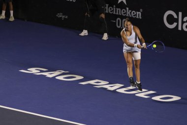 Sao Paulo (SP), 09 / 11 / 2025 - Match Ana Candiotto (BRA) vs. Panna Udvary (HUN), Sao Paulo 'daki SP Open' da, 11 Eylül 2025 tarihinde, Sao Paulo 'nun batı bölgesinde gerçekleşti. (leco viana\ yeni2))      