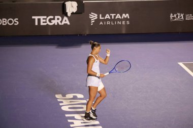 Sao Paulo (SP), 09 / 11 / 2025 - Match Ana Candiotto (BRA) vs. Panna Udvary (HUN), Sao Paulo 'daki SP Open' da, 11 Eylül 2025 tarihinde, Sao Paulo 'nun batı bölgesinde gerçekleşti. (leco viana\ yeni2))      