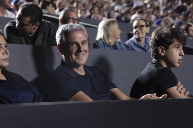 Sao Paulo (SP), 11 / 09 / 2025 - Ze Roberto Guimaraes, Sao Paulo 'daki SP Açık' ta Beatriz Haddad Maia (BRA) ile Laura Pigossi (BRA) arasındaki maçı izliyor. (leco viana\ yeni2))