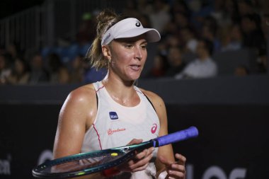 Sao Paulo (SP), 11 Eylül 2025 - Sao Paulo 'daki SP Açık' ta Beatriz Haddad Maia (BRA) ile Laura Pigossi arasındaki maç, 11 Eylül 2025 tarihinde Villa-Lobos Park 'ta gerçekleşmiştir. (leco viana\ yeni2))    