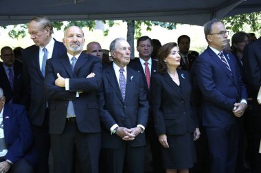 24. yıldönümü 9 / 11 anma töreni. 11 Eylül 2025, New York, ABD: Howard Lutnick, Birleşik Devletler Ticaret Bakanı. (niyi fote\ theenews2)